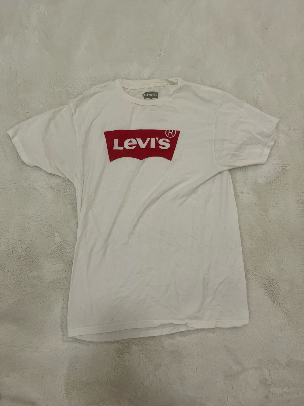 Levi’s Logo Relaxed Fit Short Sleeve T-Shirt - White